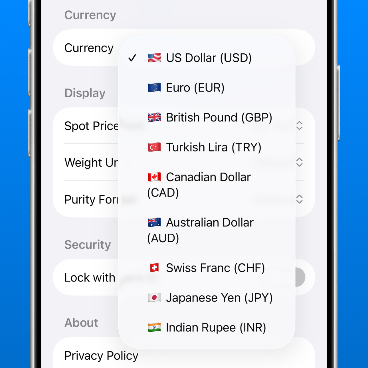 Multi-currency support